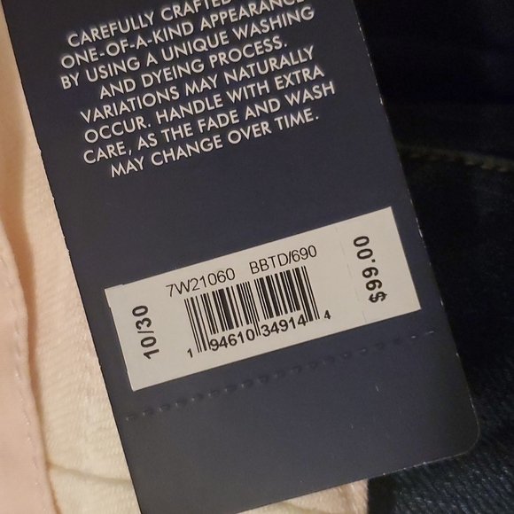 Pink and White Lucky Mid Rise Utility Pants - Picture 7 of 7